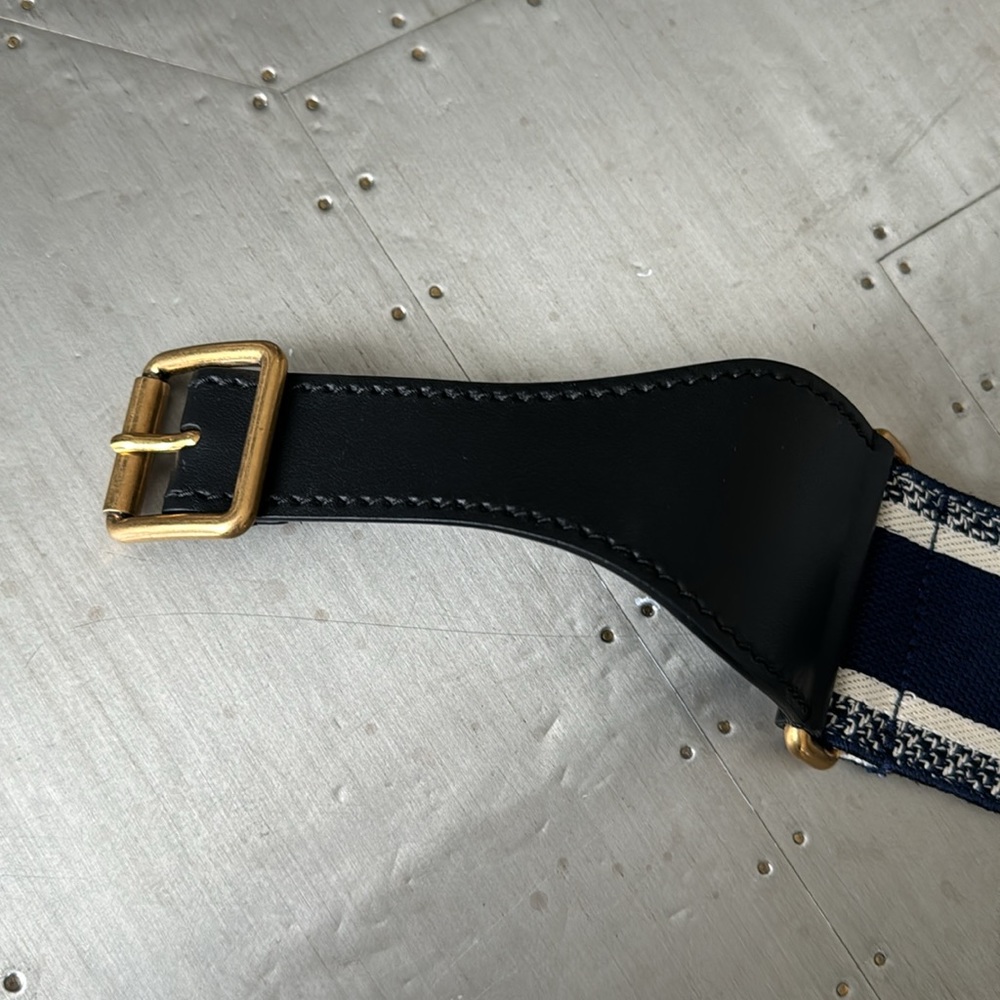 Christian Dior logo belt blue white with bag and box size 75 - Picture 6 of 8